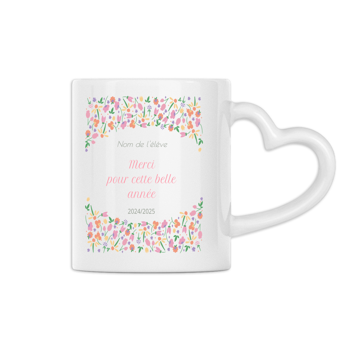 Heart-Shaped Mug - Idéal pour un cadeau de fin d'année