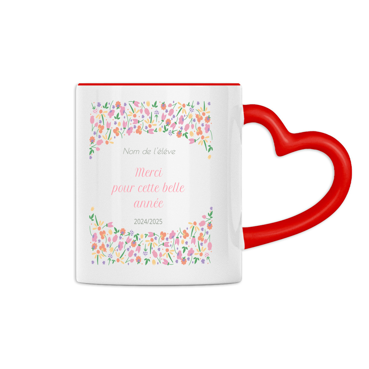 Heart-Shaped Mug - Idéal pour un cadeau de fin d'année