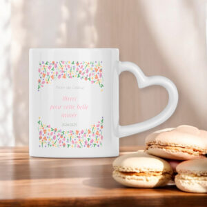 Heart-Shaped Mug - Idéal pour un cadeau de fin d'année