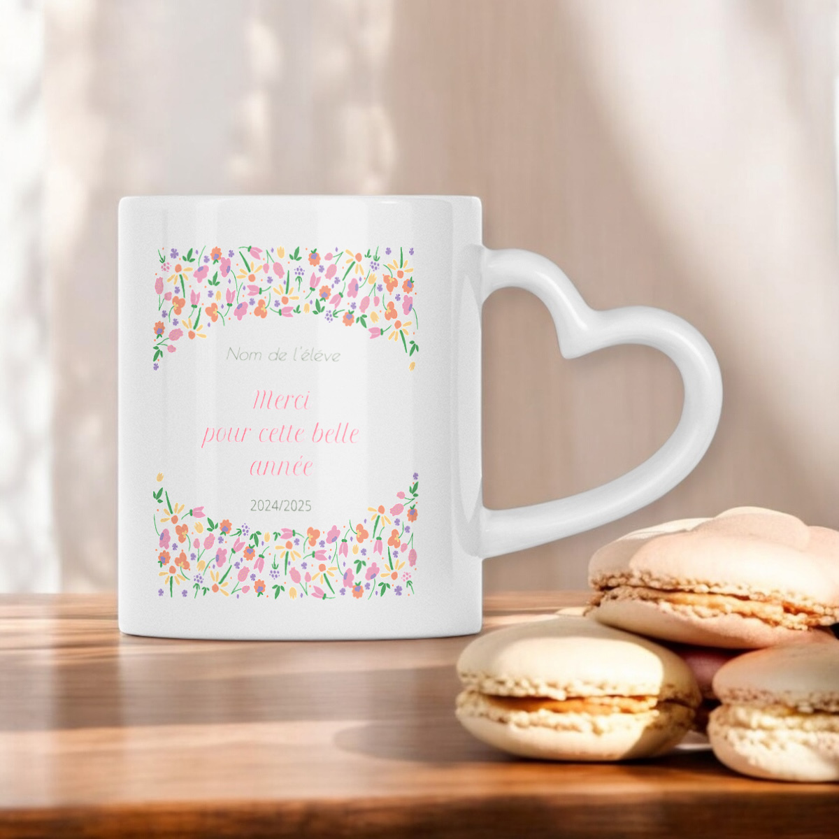 Heart-Shaped Mug - Idéal pour un cadeau de fin d'année