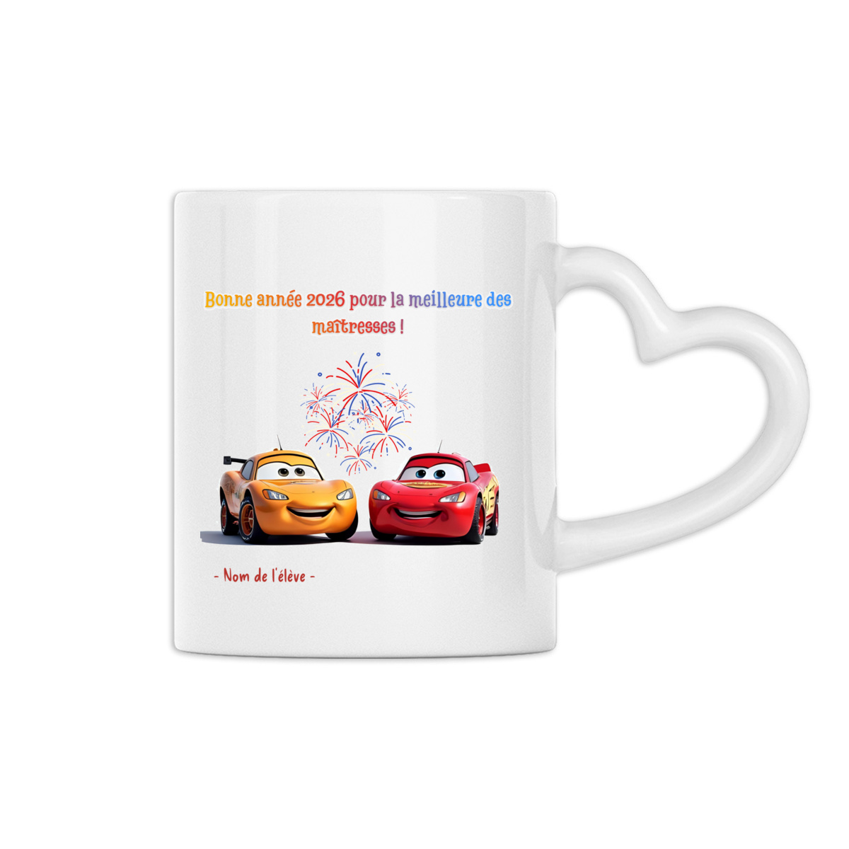 Heart-Shaped Mug - Perfect New Year Gift for Teachers