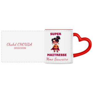 Heart-Shaped Mug - Panoramic: The Perfect Gift for Teachers