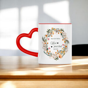 Heart-Shaped Mug - Cadeau idéal pour maîtres et maîtresses